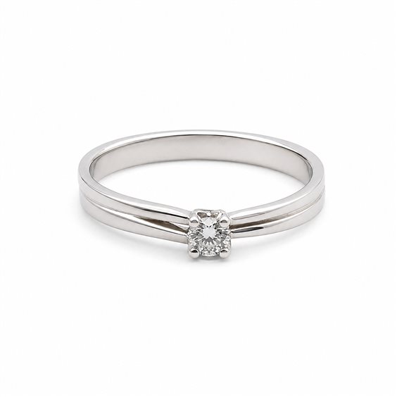Anneau Cianfrone Gioielli Femme Solitario in Or Diamante 0.10 Ct ANB1162 - ANB1162